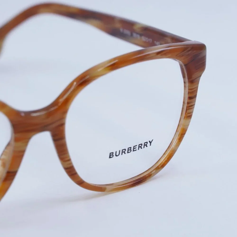 Burberry BE2332 3915 Eyeglasses Spotted Brown 52mm Square Frame - Picture 7 of 10